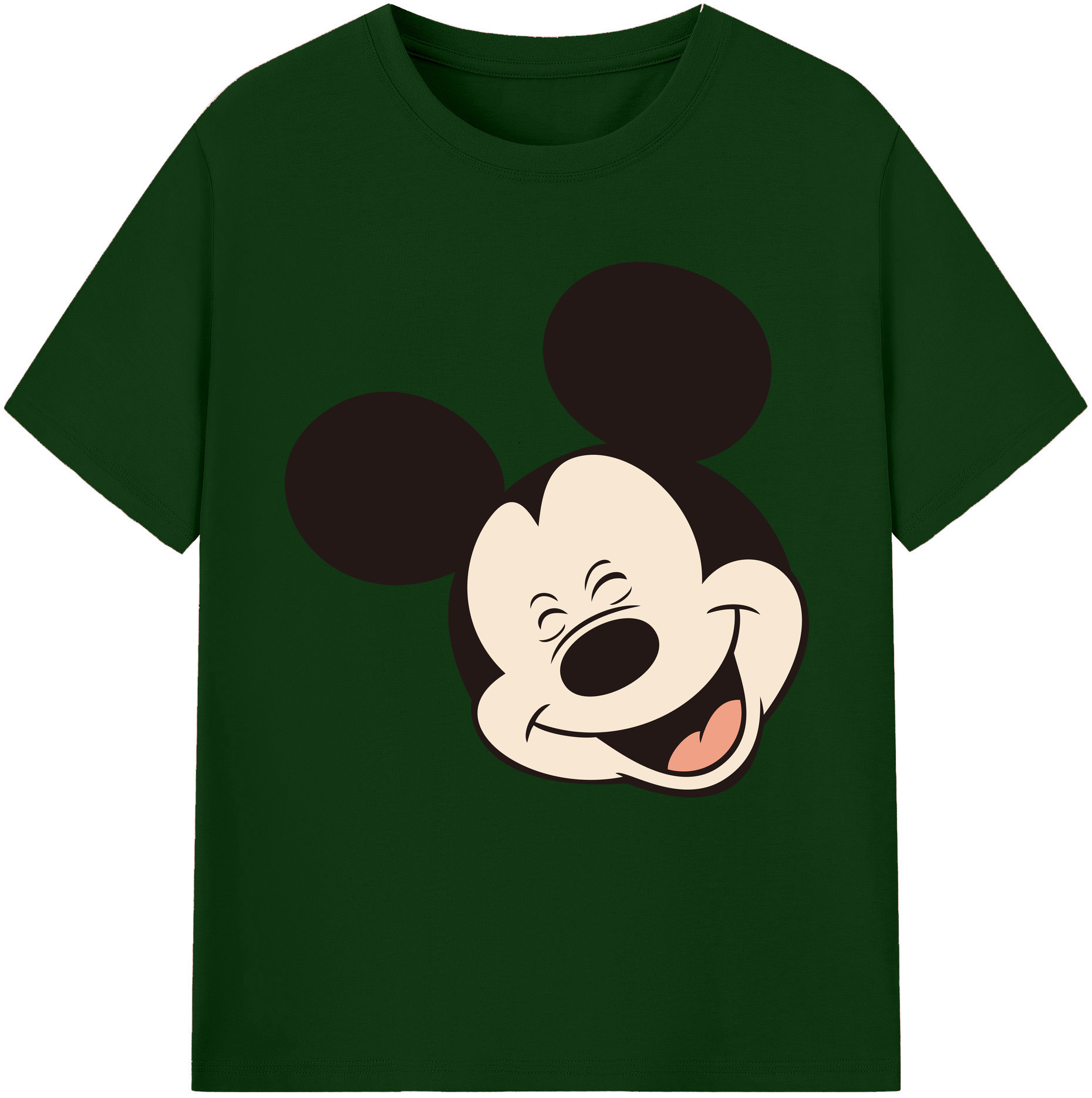 （画像用） ミッキーマウス Mickey Mouse 綿100％半袖Tシャツ（フロントプリント）